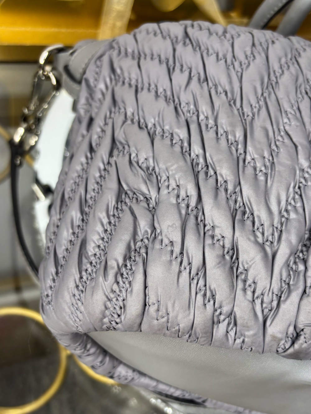 Coach 2011 Madison 70th Anniversary Quilted Chevron Nylon Satchel EUC - Picture 13 of 16
